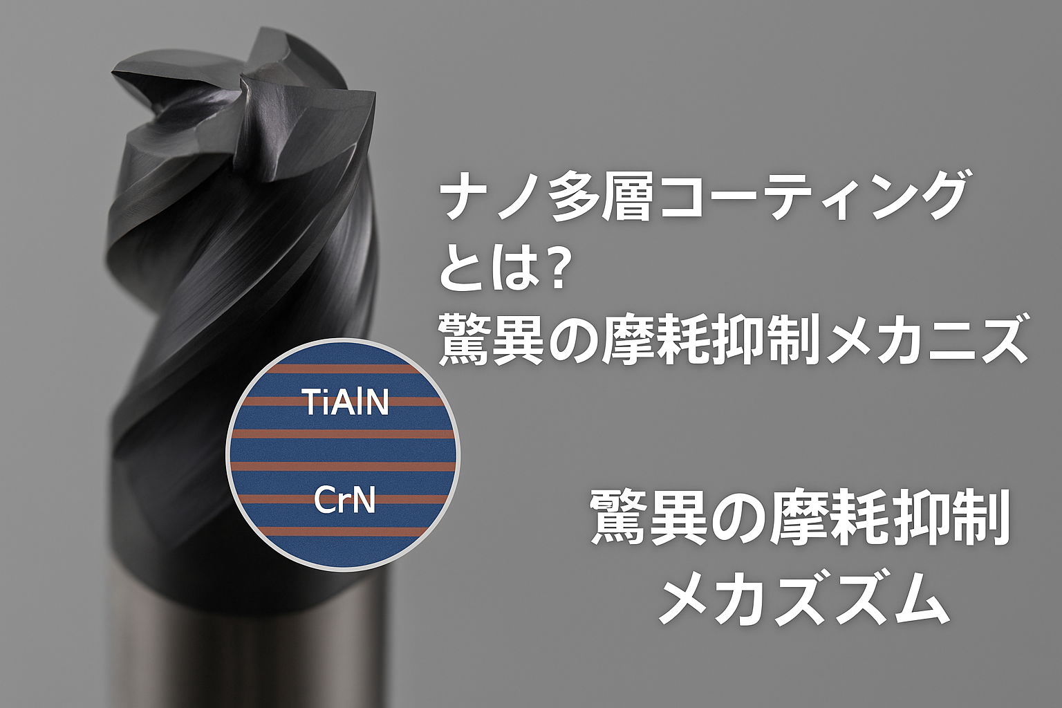 ナノ多層コーティングとは？驚異の摩耗抑制メカニズム